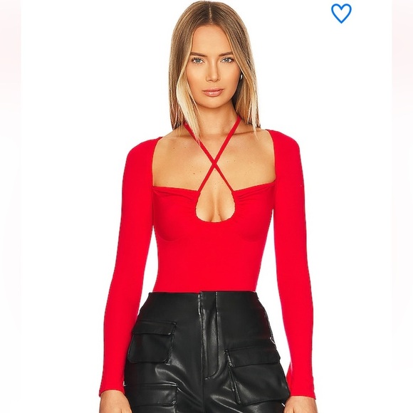 Superdown Scarlet Long Sleeve Bodysuit - Picture 1 of 4